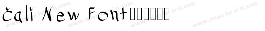 Cali New Font字体转换